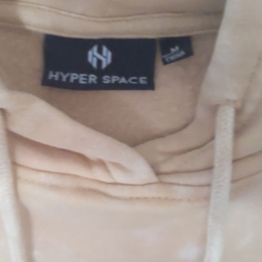 NASA faded look peach color hoodie, men's size medium - Picture 3 of 4